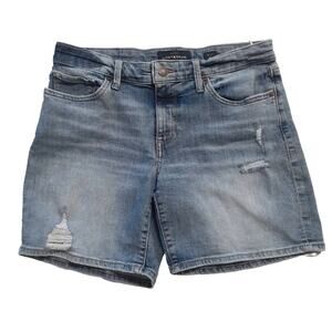 Lucky Brand Women's The Roll Up Distressed Stretch Shorts Size 6/28